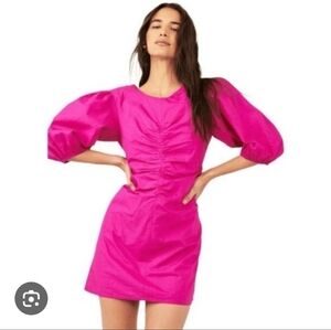 Free people Cotton Hope fuschia pink mini dress size extra small xs NEW